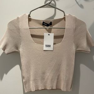 BIONDO CENERE cropped shirt